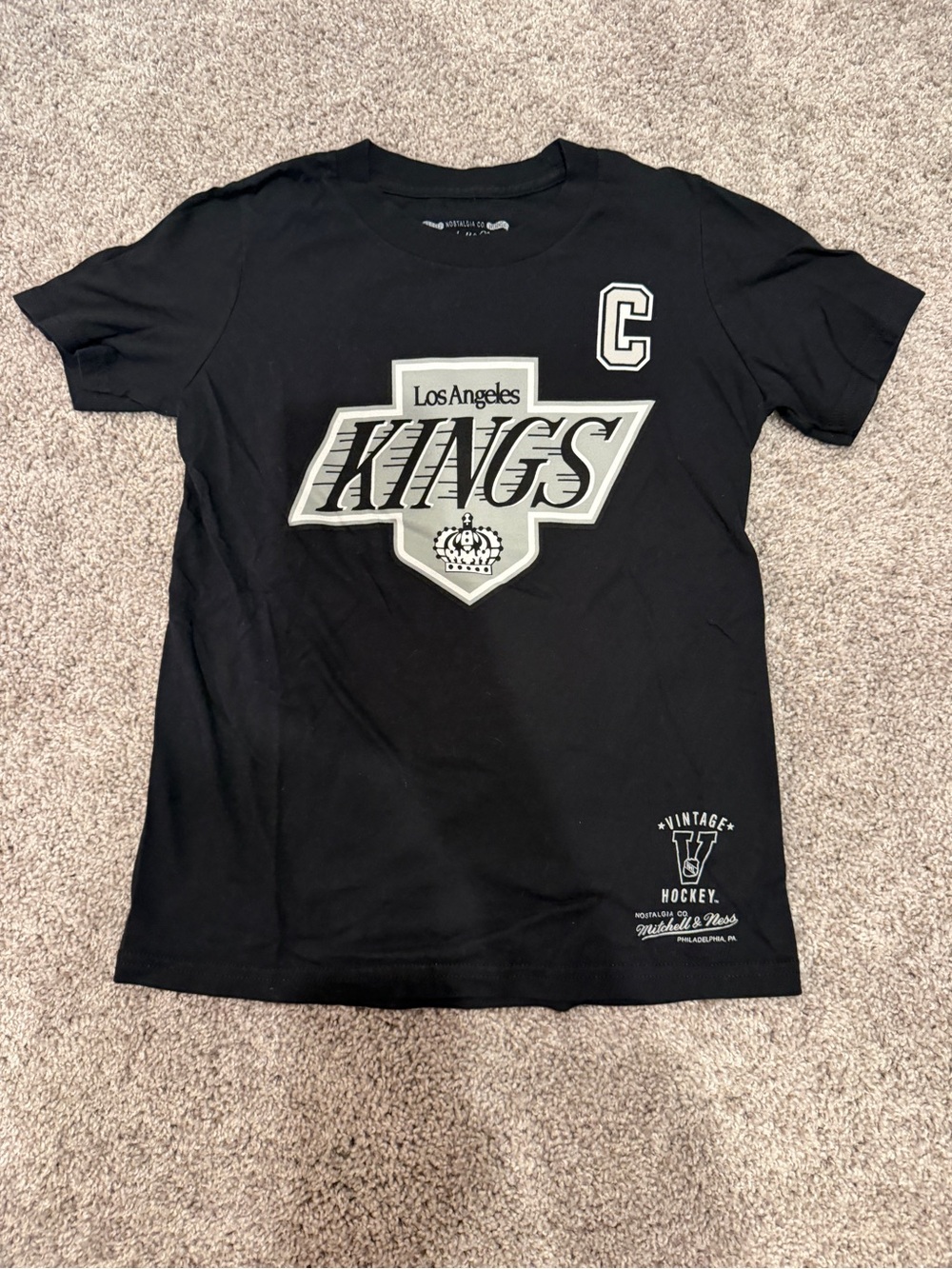 Los Angeles Kings Vintage style Hockey T-Shirt Mitchell & Ness - kids size small